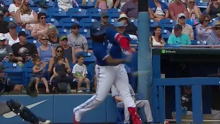 Vladimir Guerrero Jr. destroys a two-run home run to left field, his second of Spring Training