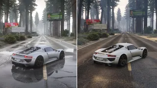 COMPARISON OF REGULAR GRAPHICS VS REALISTIC MOD ON GRAPHICS! QuantV VS Stock