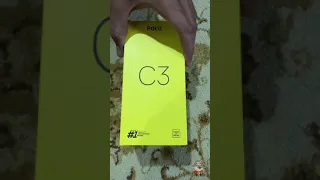 Poco C3 unboxing, fingerprint sensor kaha hai? #asmr #shorts