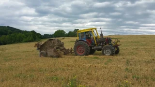 Production of straw bales - BELARUS MTZ 52