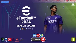 eFootball PES 2024 PPSSPP 600MB New Kits & Transfers Updated 2023/24 Tattoos Added Best Graphics HD