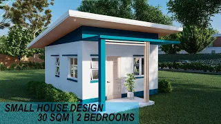 Wonderful Small House Design 30 sqm (6m X 5m) | 2 Bedrooms
