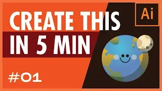 How to create Earth icon in illustrator - Create this in 5 min - Graphic Bible