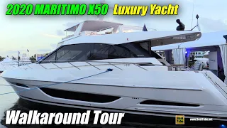 2020 Maritimo X50 Luxury Yacht Walkaround Tour - 2020 Fort Lauderdale Boat Show