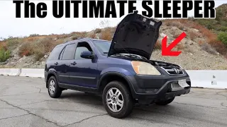 HE BUILT THE ULTIMATE SLEEPER! Turbo CRV Street Pulls..