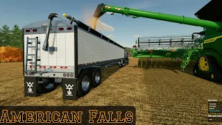 Soybean Harvesting Contract Was Worth Doing #4 | American Falls | FS22 | FarmingSimulator22