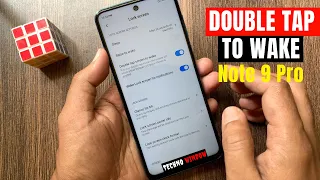 How to Enable Double Tap Screen to Wake in Redmi Note 9 Pro