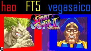 Super Street Fighter 2 Turbo - hao [Blanka] vs vegasaico [Dictator] (Fightcade FT5)