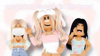 ME and my SISTERS did this TREND!! 💕✨🍓 || Ellie Plays Roblox 2023