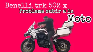 Benelli trk 502x no puedo subir a la moto primeras impresiones con las maletas nuevas montadas