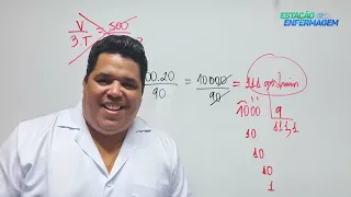 Cálculo de Gotejamento - transformando horas em minutos