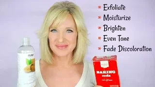 How To EXFOLIATE With BAKING SODA! Reduce WRINKLES & DISCOLORATION! (Look Younger)