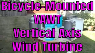 Gene Basler's VAWT Bicycle Wind Turbine Prototype Design Part 2