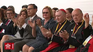 Papa Francesco Peru Lima Incontro con le Autorita  2018-01-19