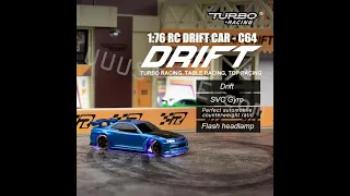 1/76 RC Drift Nissan Skyline GTR R34 by Turbo Racing C64 radio control toy car