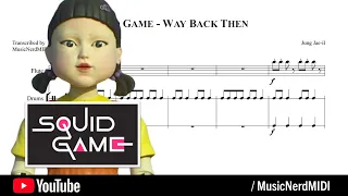 SQUID GAME SHEET MUSIC - Main Theme Soundtrack - Way Back Then