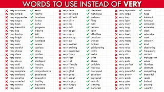 Expand Your Vocabulary: Words to use instead of VERY