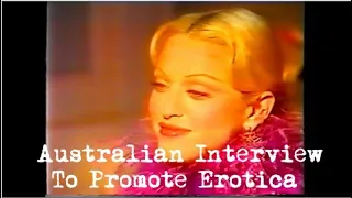 Madonna - Interview On Australian TV To Promote Sex & Erotica