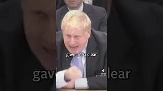 Boris Johnson appears irate during Partygate committee hearing #shorts