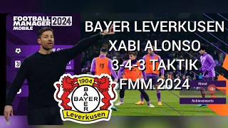 Bayer Leverkusen Xabi Alonson 3-4-3 Taktik FMM 2024