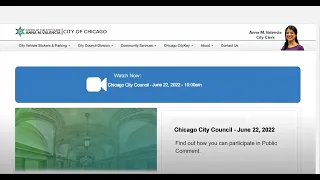 CHICAGO CITY COUNCIL 6.22.22