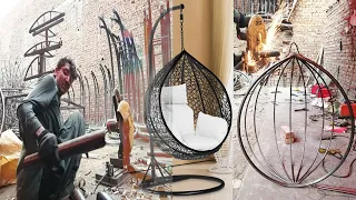 Making of Beautiful Swing Chair in Factory - Step by Step Full Video | Egg Hanging Swing Chair