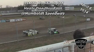 USMTS Modifieds #17, Heats 1-4, Humboldt Speedway, 04/06/24