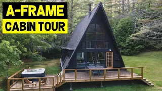 GIGANTIC 2-Story 1500sqft ULTRA-MODERN A-FRAME CABIN w/ Hot Tub!