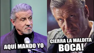 Dolph Lundgren casi golpea a Sylvester Stallone en los mercenarios por intentar humillarlo