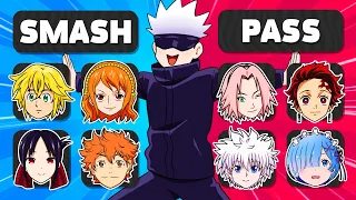 SMASH or PASS... 😍🤮 Best Anime Characters 🔥 Anime Quiz