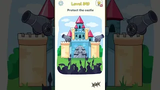 Protect the castle DOP3 Level 349💡Brain out 🤪Amazing Gameplay #FunnyGame PuzzleGame#Shorts