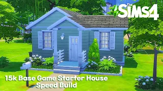 15k Base Game Starter House Speed Build | The Sims 4