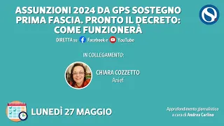 Assunzioni 2024 da GPS sostegno I fascia. Pronto il decreto: come funzionerà