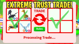 EXTREME TRUST TRADING WITH BFF (RICH ADOPT ME TRADES)