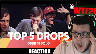 REACTING to TOP 5 DROPS 😱 Grand Beatbox Battle Solo 2018 | WTF?!