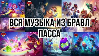 ВСЯ МУЗЫКА ИЗ БРАВЛ ПАССА БРАВЛ СТАРС | ALL MUSIC MENU BRAWL STARS FROM BRAWL PASS