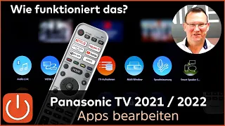 Panasonic TV 2021 / 2022 - Apps suchen, bearbeiten, sortieren, löschen | WIE FUNKTIONIERT DAS DENN?