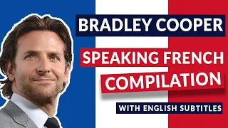 Bradley Cooper French Speaking Funny Moments on French TV | Subtitles