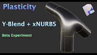 xNURBS in Plasticity 3D (v24.0.0-beta.24) | Pipe Y-Blend using xNURBS | Or my easiest Tutorial