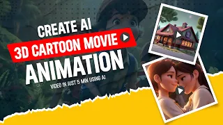 How to make 3D Ai Cartoon Animation Story Movie Video Free in 2024