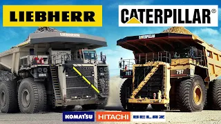 Die größten Bergbau-Muldenkipper der Welt! (CAT KOMATSU LIEBHERR BELAZ HITACHI)