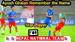 Ayush Ghalan Rising Star of Nepal Football || Nepal vs Kuwait || Highlights