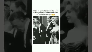 Marilyn Monroe y La Reina Isabel mirándose de pies a cabeza #marilynmonroe #reinaisabel #short