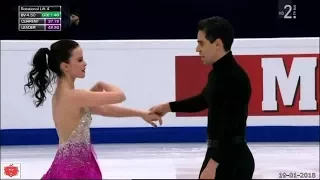 Anna Cappellini e Luca Lanotte  Terzi dopo Short Dance Europei 2018 Mosca