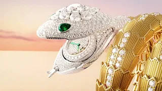 BuLGARI unveils four new Serpenti secret-watches at LVMH Watch week.