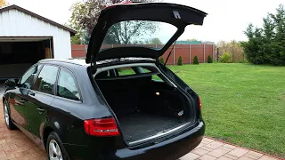 Audi A4 - How to Open the Trunk