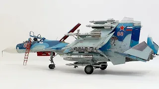 MINIBASE 1/48 SU-33 FLANKER D- Full build(Still cut.ver)