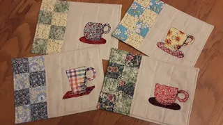 Table Mat--DIY tea mat/Mug rugs/Quilt/DIY Mug Rug/티 메트 만들기