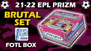 BRUTAL SET! 2021-22 Panini Prizm EPL FOTL First Off the Line Hobby Box Soccer Review