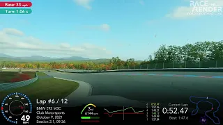 E92 M3 at Club Motorsports - Fall 2021, Fastest Lap